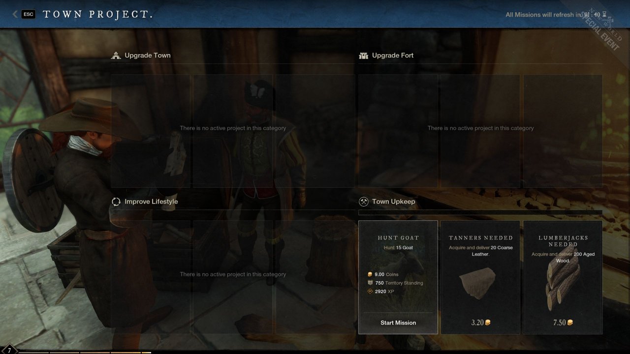 [19/07/2021] In einer Siedlung gibt es typische MMO-Quests, um unser Ansehen bei den Bewohnern zu erhöhen.