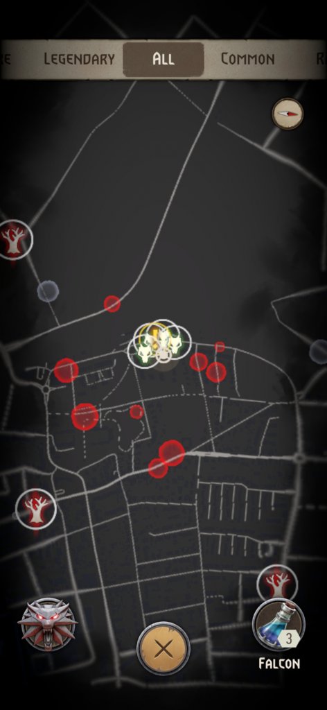 [15/07/2021] Wer sein Amulett benutzt, zoomt die Karte heraus und erhält mit seinen „Witchersinnen“ einen Überblick über die Monster, Arenen und andere Objekte in seiner Nähe.