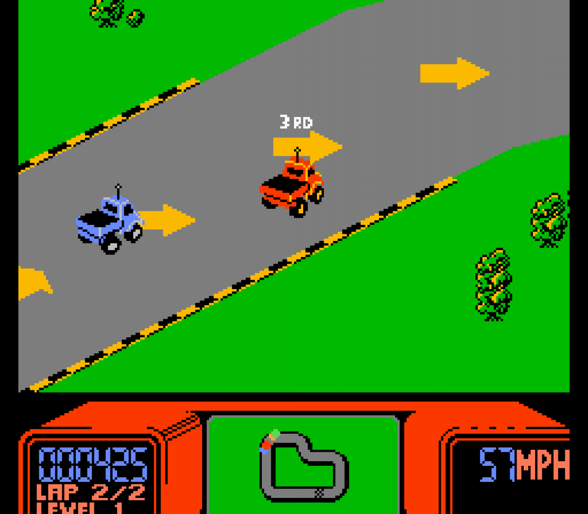 [20/08/2021] R.C. Pro-Am (1998) vom britischen Entwickler Rare ist ein verdammt spaßiger Top-Down-Racer für das NES, in dem der ferngesteuerte Off-Road-Vehikel kontrolliert.