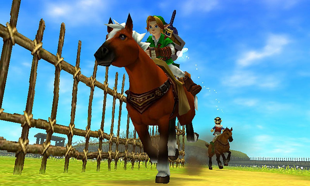 [06/08/2021] Um die Reise über die Oberwelt zu vereinfachen, finden in Zelda-Spielen diverse Fortbewegungsmittel Verwendung, hier etwa Pferd Epona in Ocarina of Time.