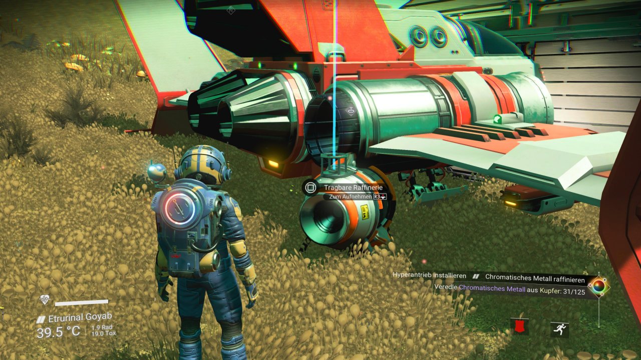 [04/08/2021] Auch nach fünf Jahren ist No Man's Sky nicht vollends fehlerfrei. In der von uns gespielten PS5-Version kommt es zu Grafikfehlern wie zu spät nachgeladenen Texturen oder Objekten, die ineinander ragen. &nbsp;