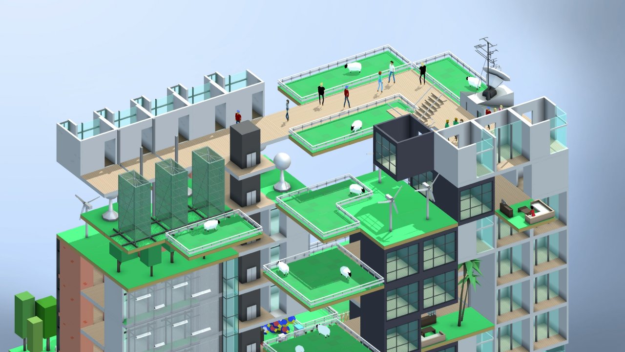 [21/09/2021] Im dem auf optischen Minimalismus getrimmten Indie-Aufbauspiel Block’Hood von 2017 dreht sich alles um den Aufbau einer möglichst nachhaltig funktionierenden Nachbarschaft.