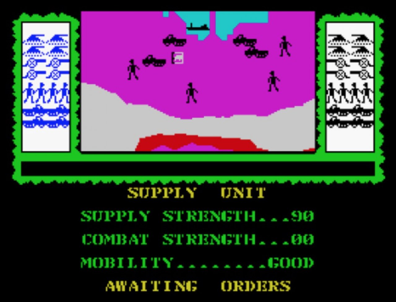 [03/09/2021] Stonkers für den ZX Spectrum inszeniert bereits 1984 Echtzeitkriege samt Management der Ressource Nachschub. &nbsp;