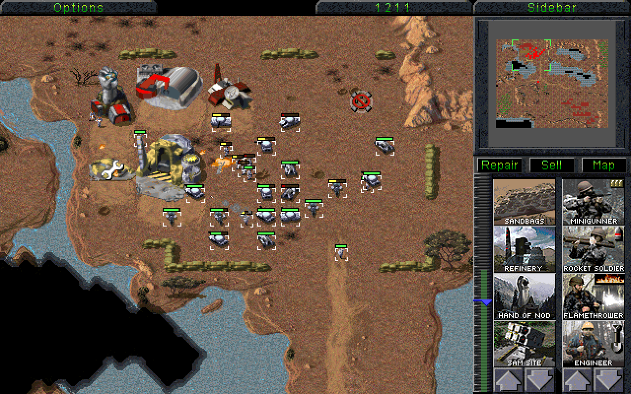 [03/09/2021] Westwoods wegweisendes Command & Conquer erobert 1995 erst DOS-PCs und Macs, dann die Playstation und den Saturn (1996), anschließend Windows-Rechner (1997, im Bild) und zuletzt sogar das Nintendo 64 (1999).