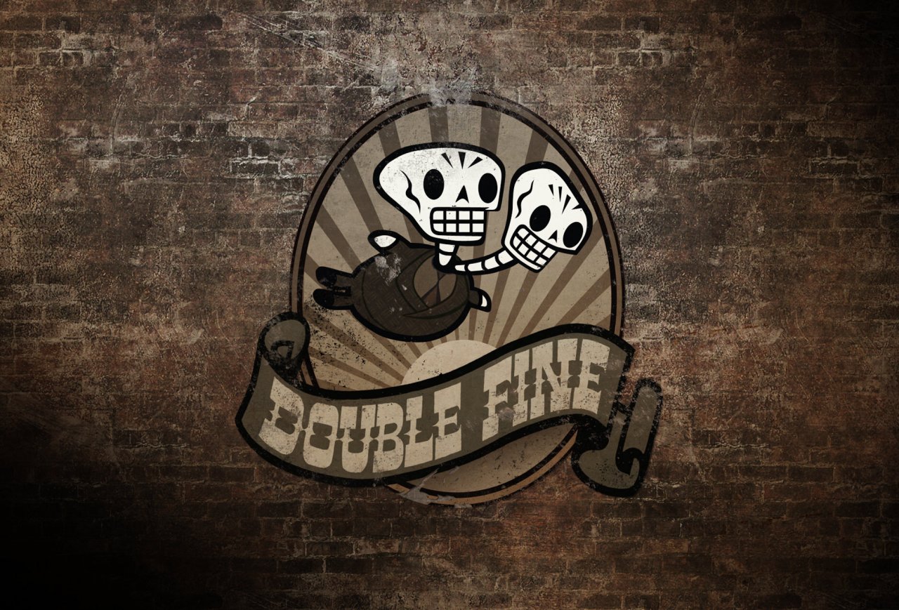 [27/10/2021] Das Maskottchen von Double Fine Productions ist dieses zweiköpfige Baby, im Englischen Two Headed Baby oder kurz 2HB genannt. Bei jedem Spiel passen die Entwickler seinen Look an.