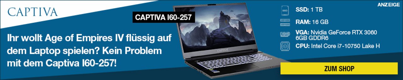 [29/10/2021] CAPTIVA I60-257 inkl. Windows 11