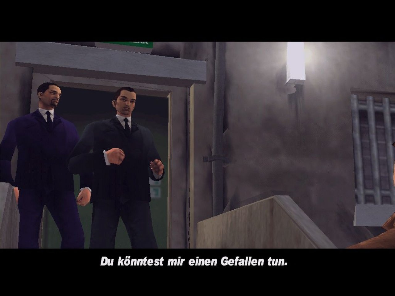 [28/10/2021] Die Zwischensequenzen wurden in Spielgrafik gehalten. Hier im Bild: Luigi Goterelli, seines Zeichens Zuhälter und Bordellbetreiber. Er wurde gesprochen von US-Schauspieler Joe Pantoliano. &nbsp;