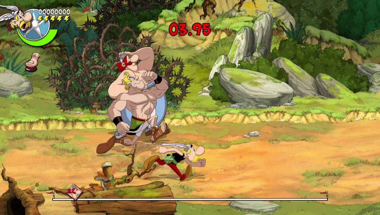 [02/12/2021] An wenigen Stellen im Spiel liefern sich Asterix und Obelix ein Wettrennen.