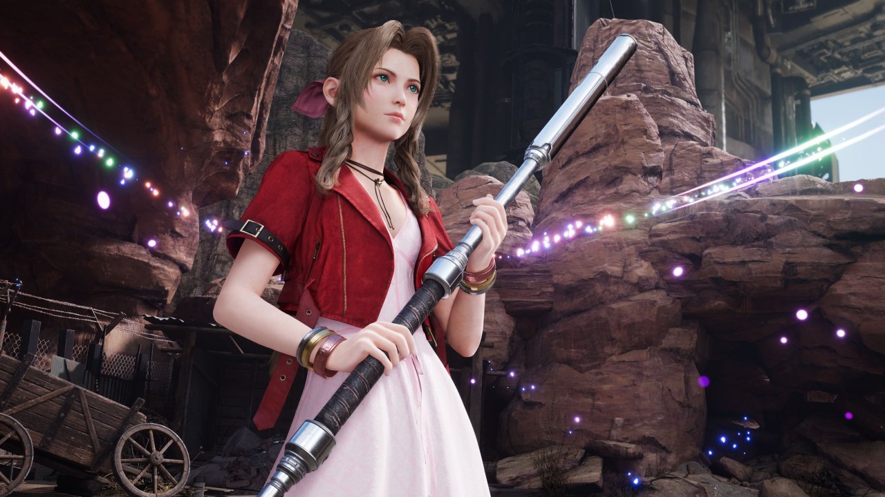 Ihr könnt mitbestimmen, wie es mit der JRPG-Serie Final Fantasy, hier Aerith aus Final Fantasy 7 Remake Intergrade, weitergeht.
