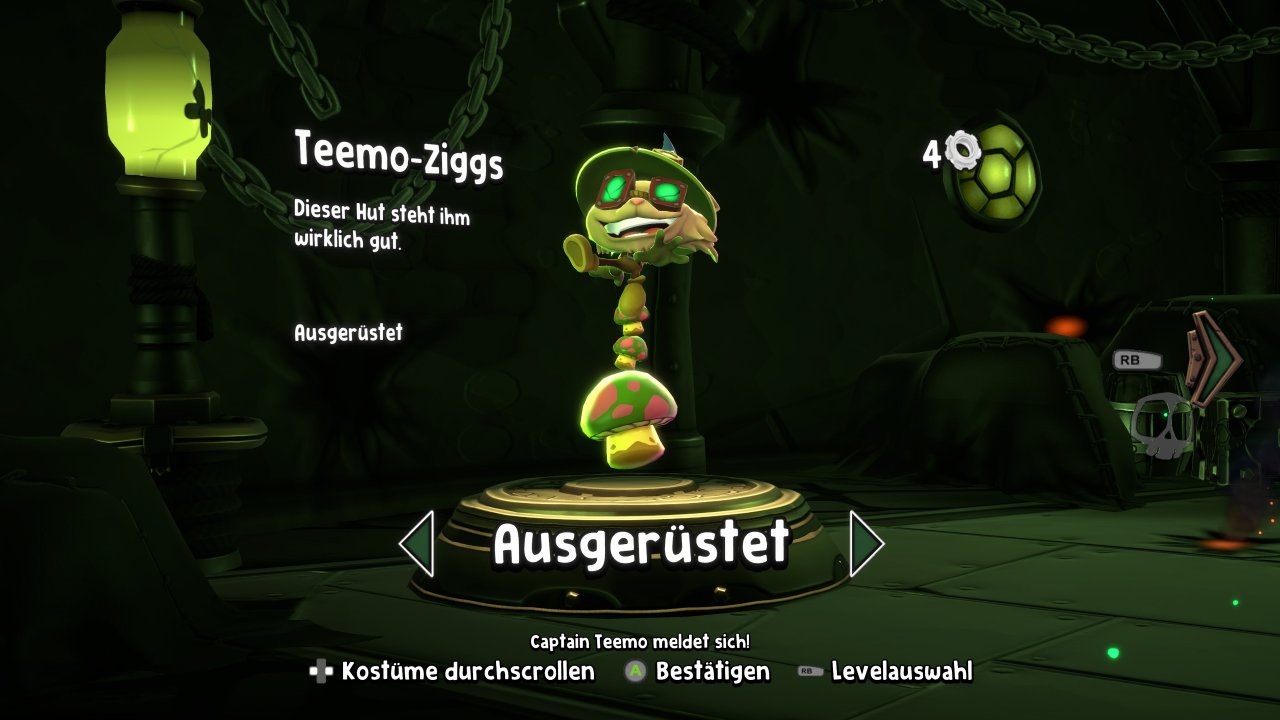 [03/12/2021] Die silbernen Zahnräder sind am schwersten zu bekommen. Mit ihnen können wir Verkleidungen für Ziggs freispielen. Unser Lieblings-Outfit war natürlich der kleine Teemo ;)&nbsp;