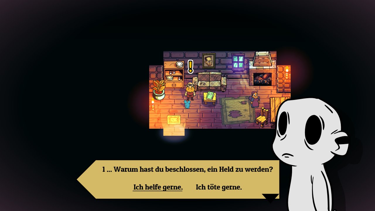 [18/01/2022] Warum haben wir beschlossen, ein Held zu werden? Laut dem Spiel gibt es nur kreative und tiefgründige Antworten ...*hust*