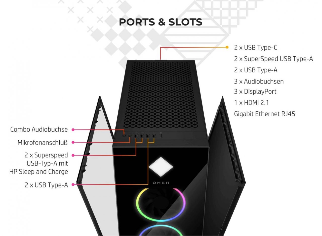 [27/01/2022] Der neue OMEN 45L: High-End-Komplett-PC für anspruchsvolle Spieler und Anwender (4)