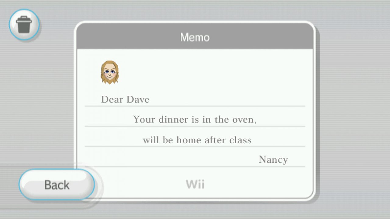 [11/01/2022] Die Nintendo Wii bot auch einige Funktionen, die womöglich niemand jemals nutzte – wie beispielsweise die Möglichkeit zum Verfassen von Erinnerungsnotizen.