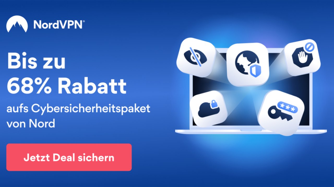 [23/06/2022] Für sicheres Gaming: NordVPN mit 68 % Rabatt (+ NordPass & NordLocker)