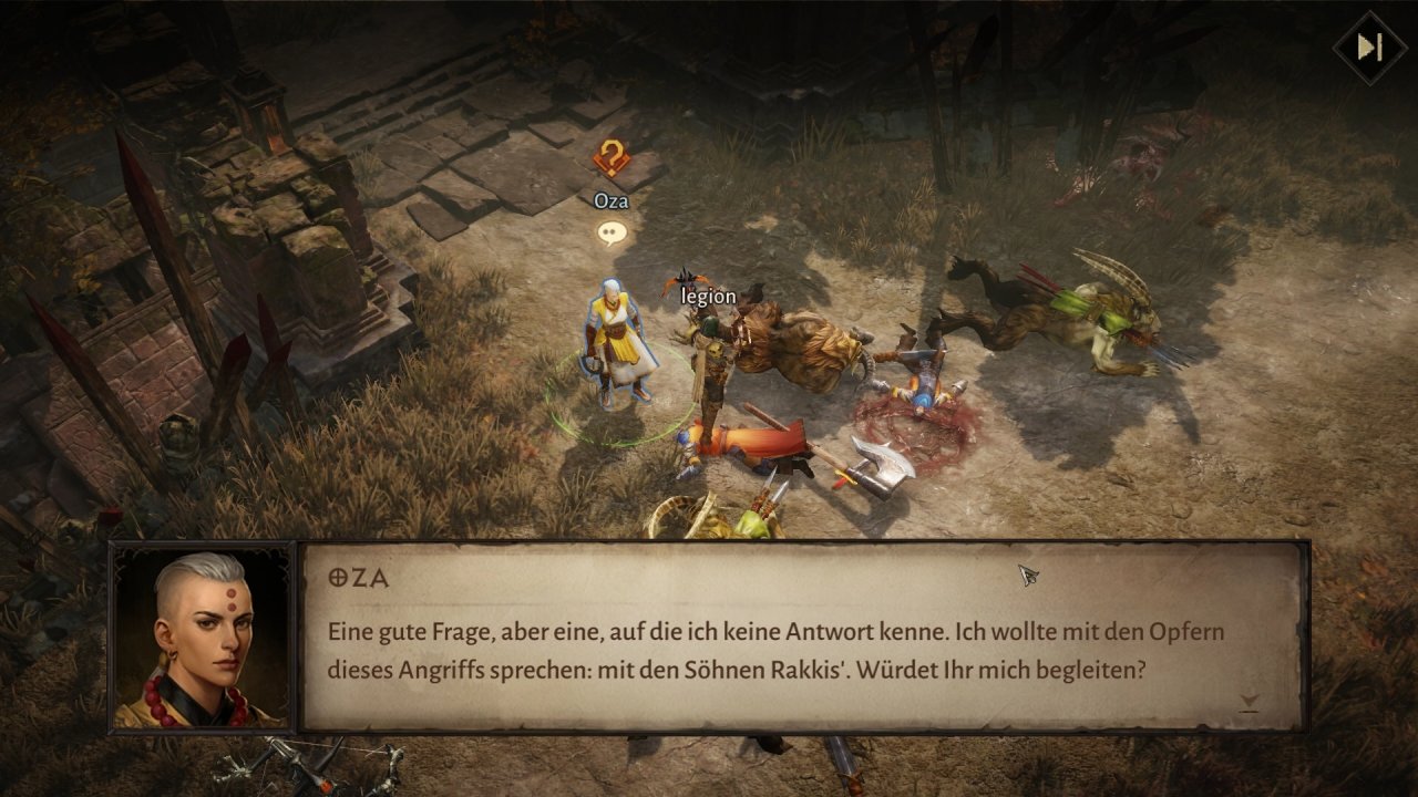 [15/06/2022] In der Hauptquest erwarten euch jede Menge Dialoge, der Großteil davon ist sehr gut auf Englisch vertont.