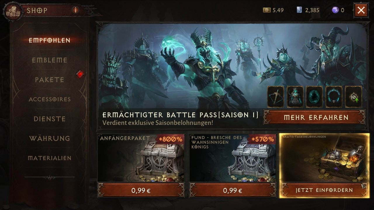 [15/06/2022] Mit fragwürdigen Angeboten versucht uns das Spiel immer wieder in den Shop zu locken.&nbsp;