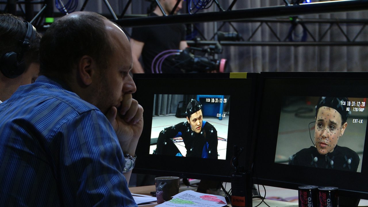 [02/06/2022] David Cage bei der Arbeit: Der Boss und Gründer von Quantic Dream ist bei Projekten wie Beyond: Two Souls nicht nur Skript-Schreiber, sondern auch Regisseur.