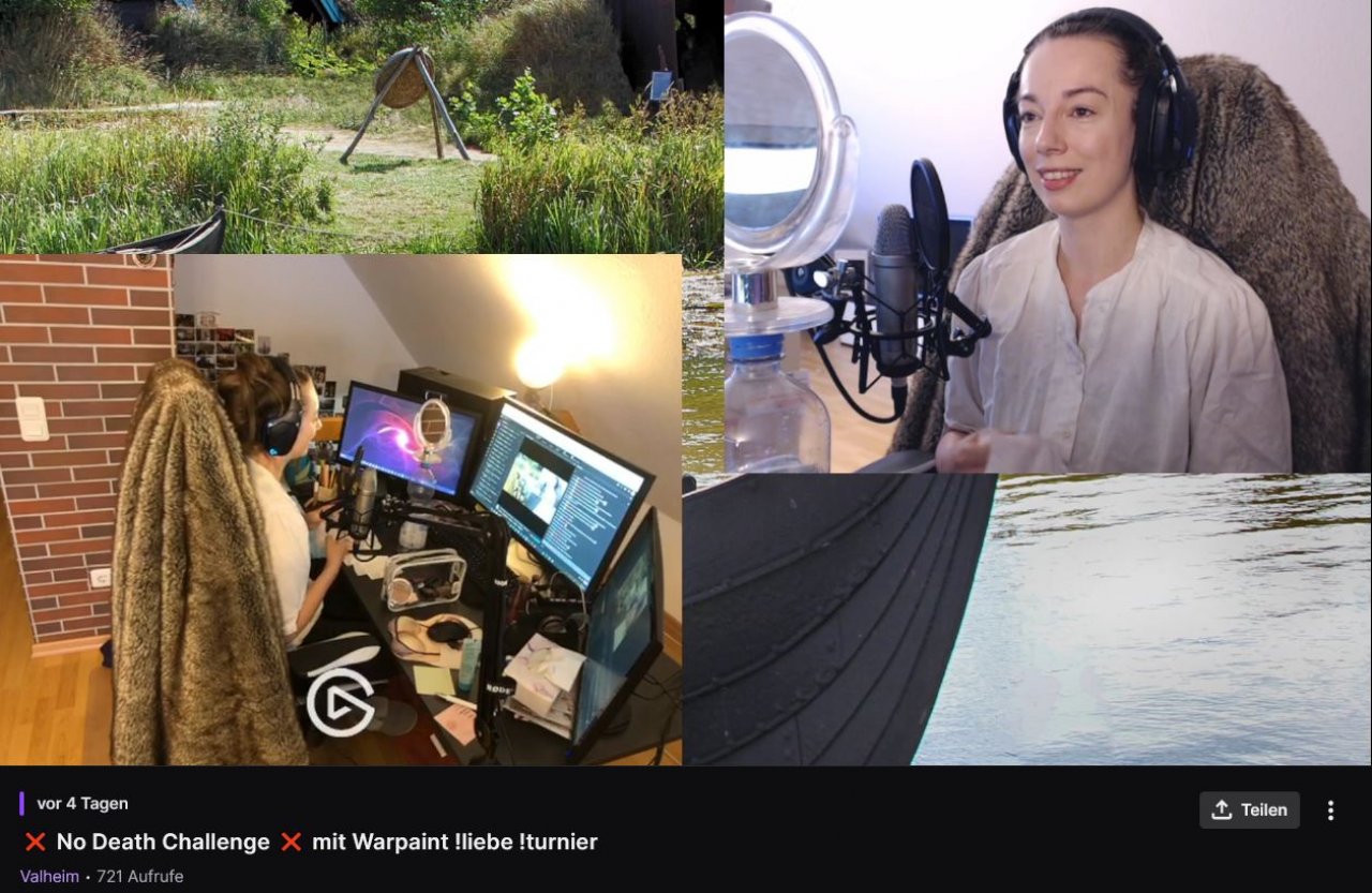 [08/07/2022] Man kann Jenny beim Warpaint Aufmalen zuschauen, hier ein Twitch-Ausschnitt