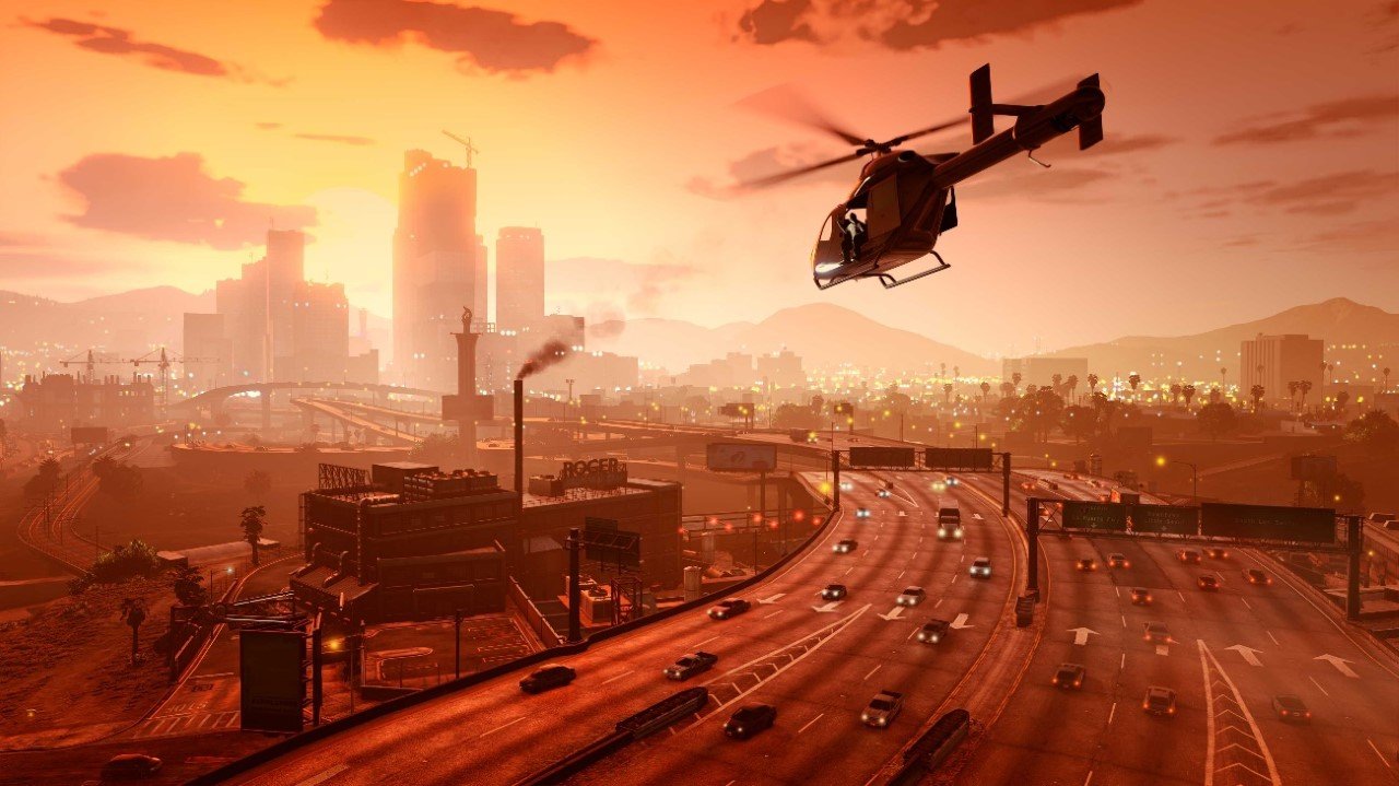 Blick über Los Santos aus GTA 5