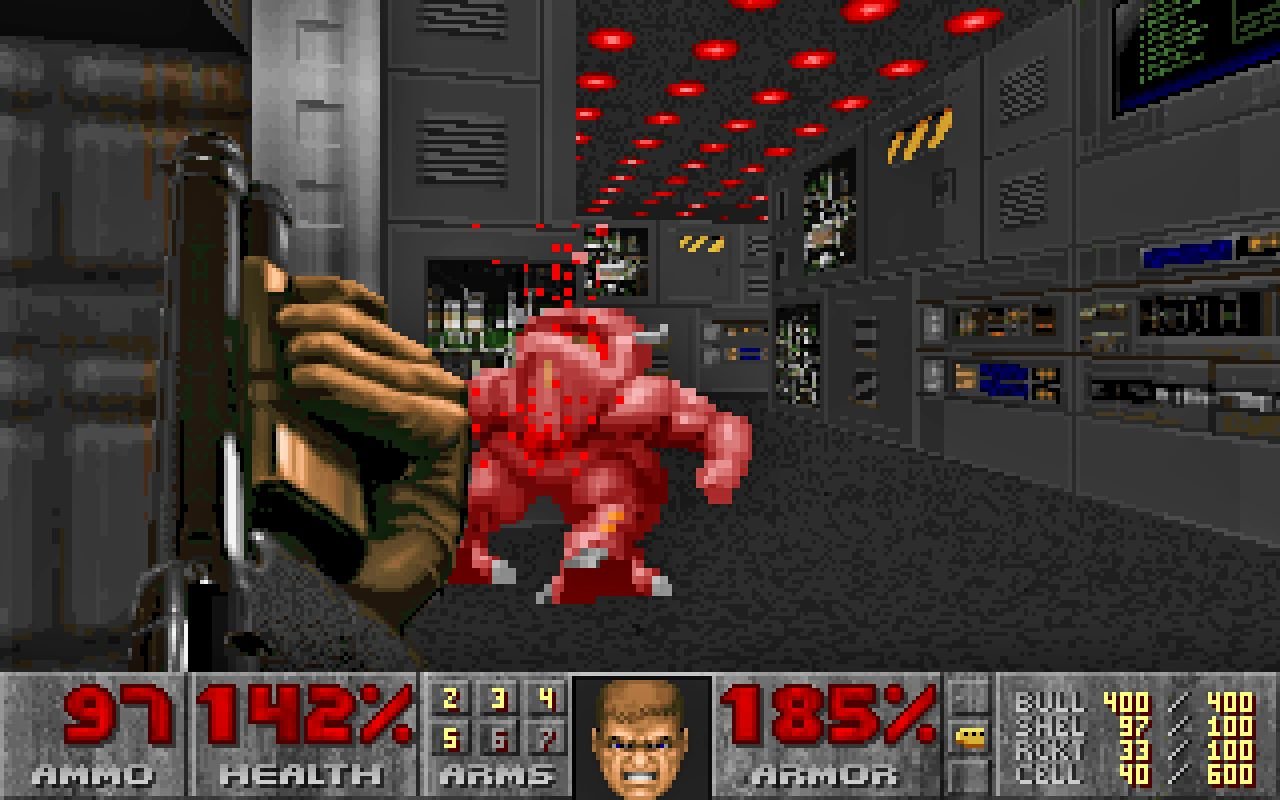Szene aus dem klassischen Doom von 1993.