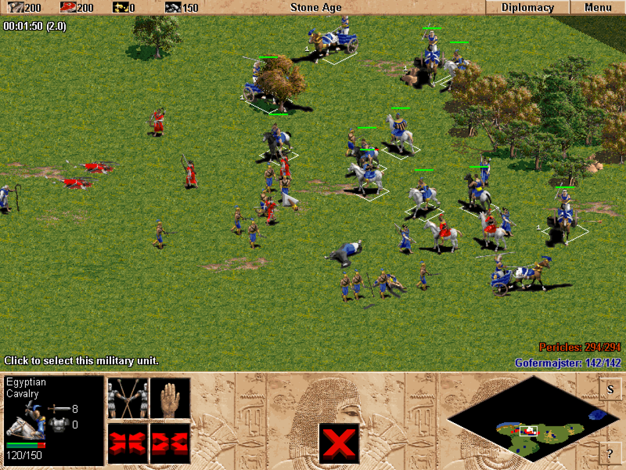 [14/09/2022] Durch das realistische Setting war Age of Empires gut lesbar. Berittene Truppen waren schnell und ideal für Flügelangriffe, Bogenschützen attackierten aus der Distanz.