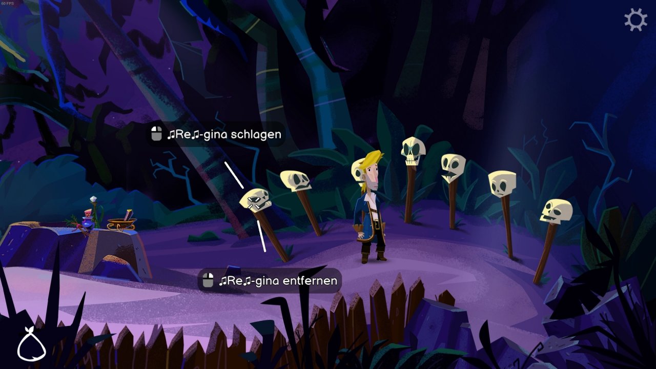 [20/09/2022] Mit den Schädeln spielt ihr LeChuck's Melodie nach.