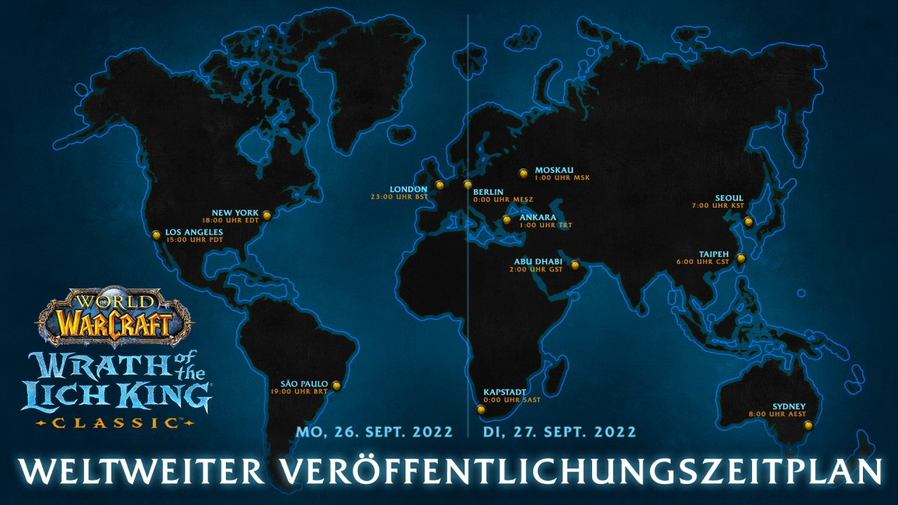 [15/09/2022] Die globale Startzeit für World of Warcraft: Wrath of the Lich King steht fest. (2)