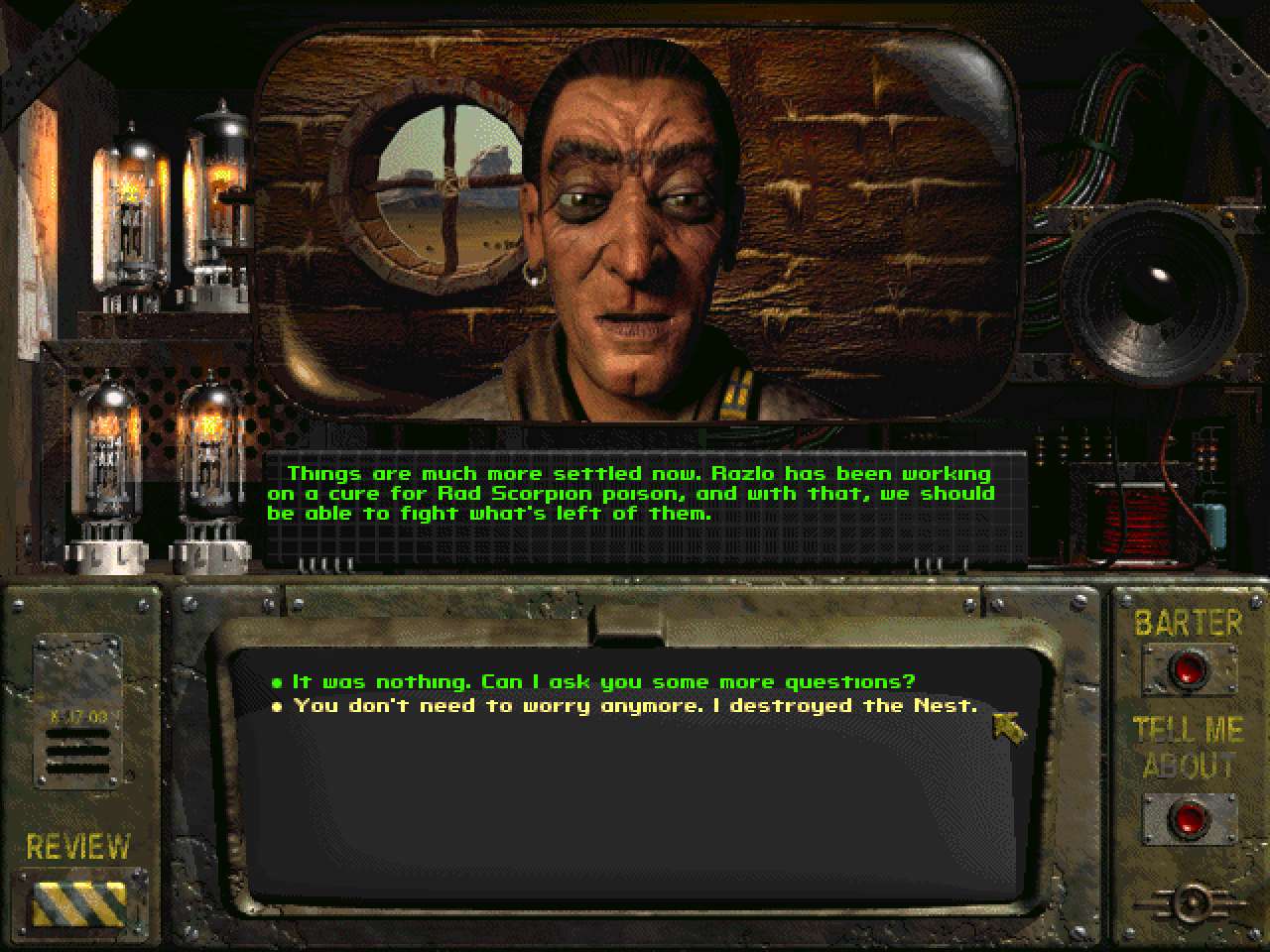 [30/09/2022] Die Präsentation war für ein Rollenspiel Jahrgang 1997 durchaus anspruchsvoll. Die SVGA-Auflösung bei 256 Farben ermöglichte die Darstellung der großen, sich bewegenden Charakterporträts.