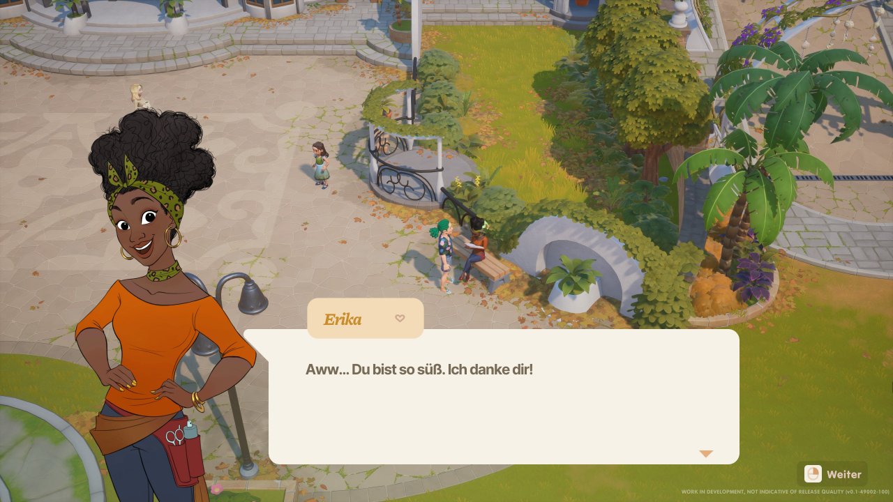 [18/10/2022] Wenn man Erfolg beim Beschenken hat, dann steigt die Zuneigung des jeweiligen Charakters.
