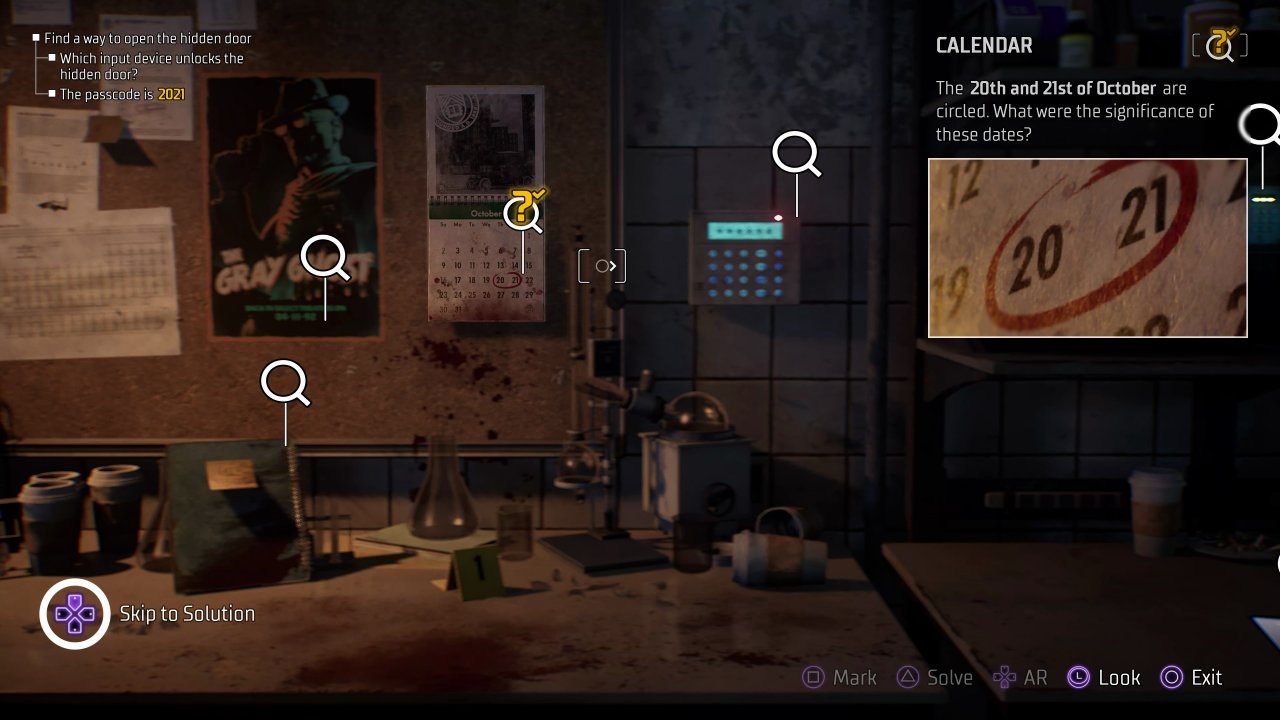 [05/10/2022] Wie in den Arkham-Games müssen an einigen Stellen kleinere Rätsel gelöst werden.