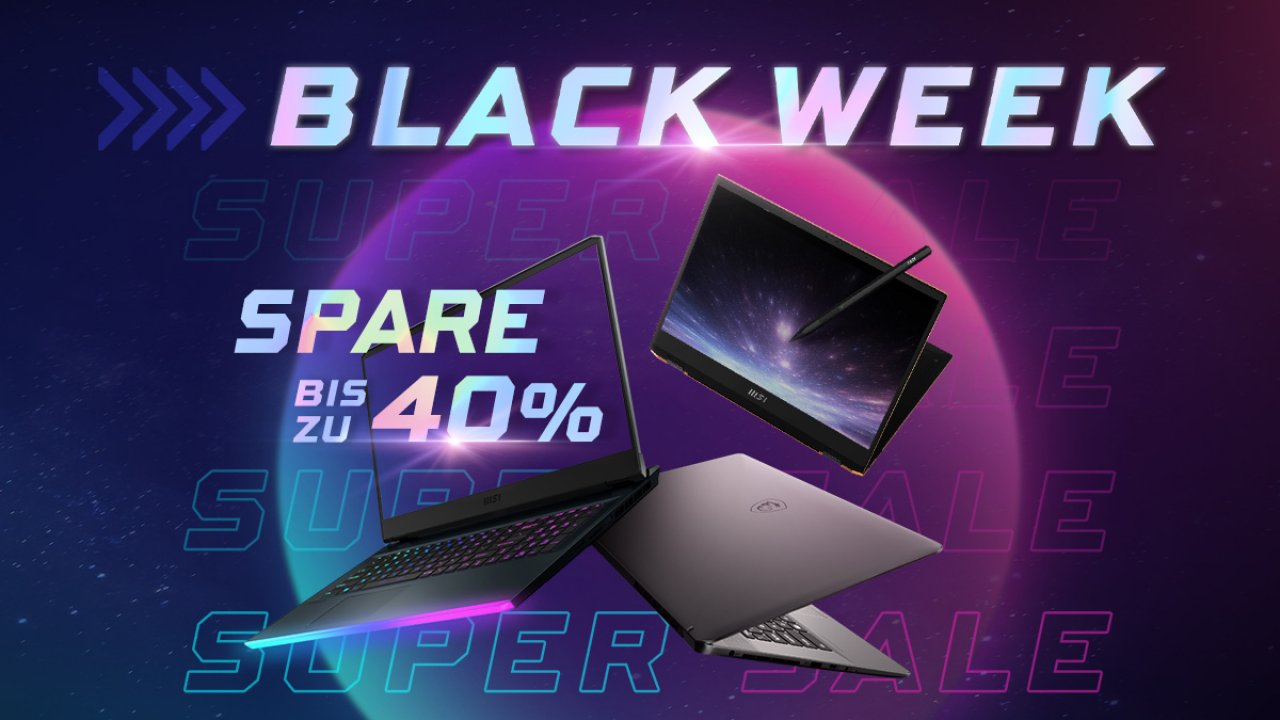 [18/11/2022] Die besten Black Friday Deals zu MSI Laptops: Bis zu 700 Euro sparen!