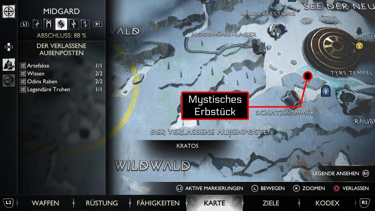 [09/11/2022] An diesem Ort in Midgard erhaltet ihr das Mystische Erbstück. Ihr müsst dort lediglich ein Stück Eis mit dem Speer zerstören.&nbsp;