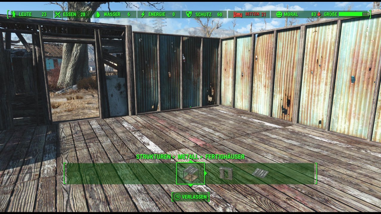 [09/11/2022] Fallout 4 ermöglicht das Errichten von Siedlungen und eigener Gebäude.