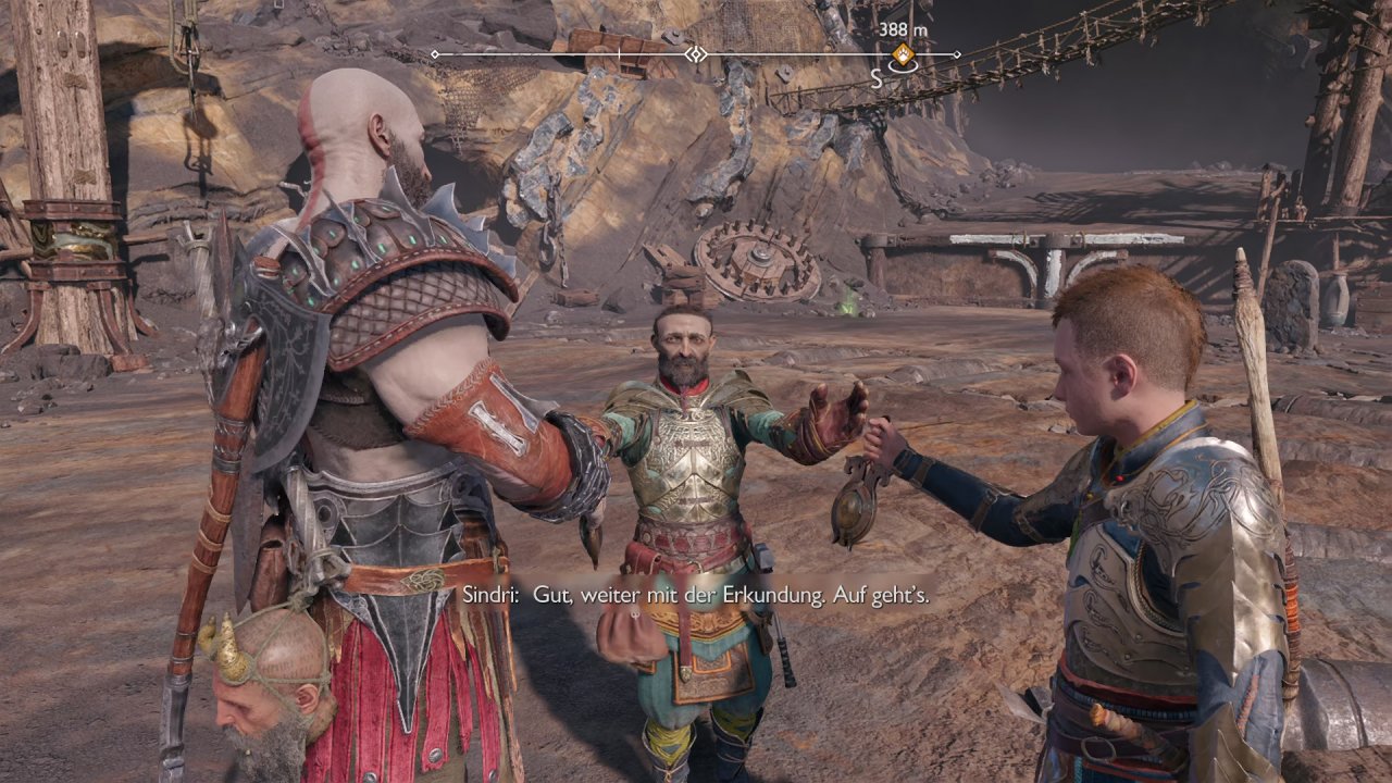[11/11/2022] Sindri stattet die Helden von God of War Ragnarök mit Lampen aus.
