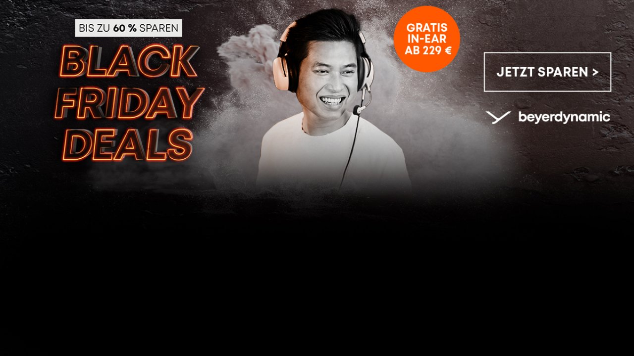 [16/11/2022] Cyber Week bei beyerdynamic: Gratis-Kopfhörer und bis zu 60% Rabatt!