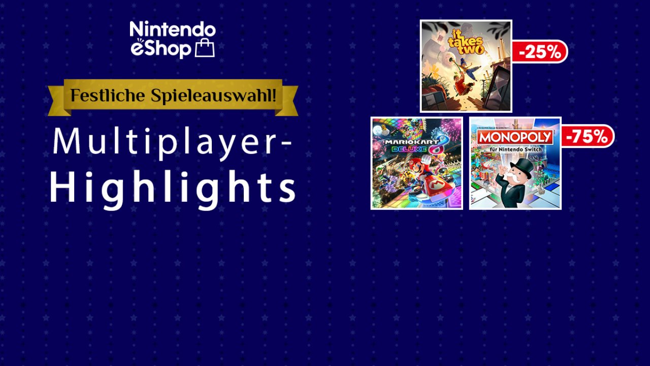 [20/12/2022] Nintendo eShop: 10 gesellige Spiele für die Feiertage - Teilweise stark reduziert!