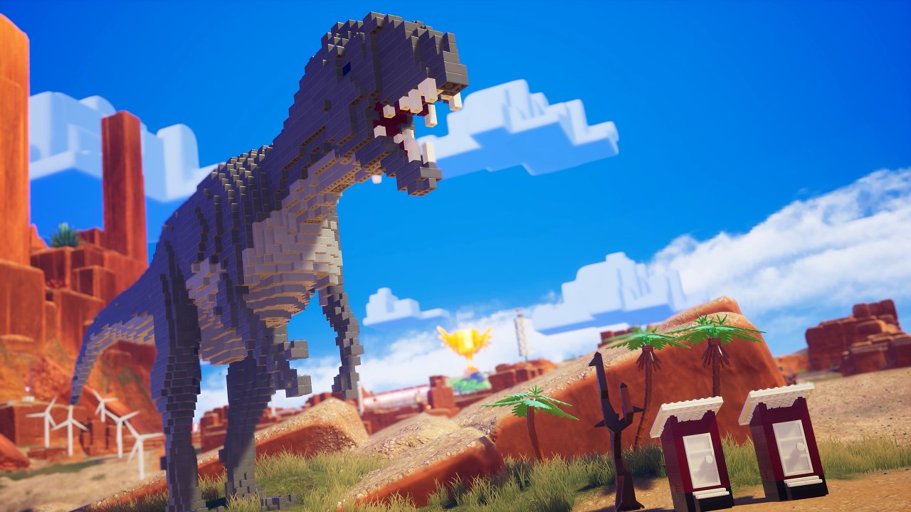 Blick auf einen Lego-T-Rex