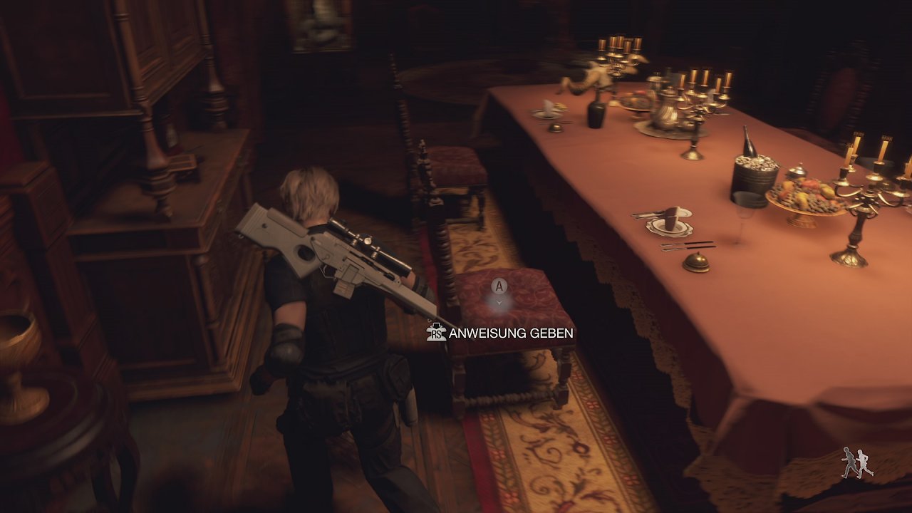 Leon im Speisesaal
