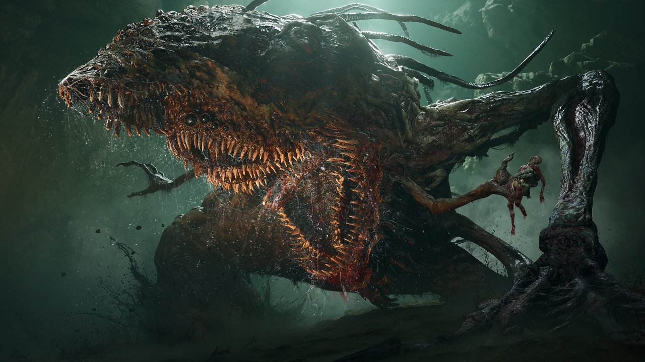 EIn gewaltiges Untier mit mehreren Zahnreihen in Lords of the Fallen