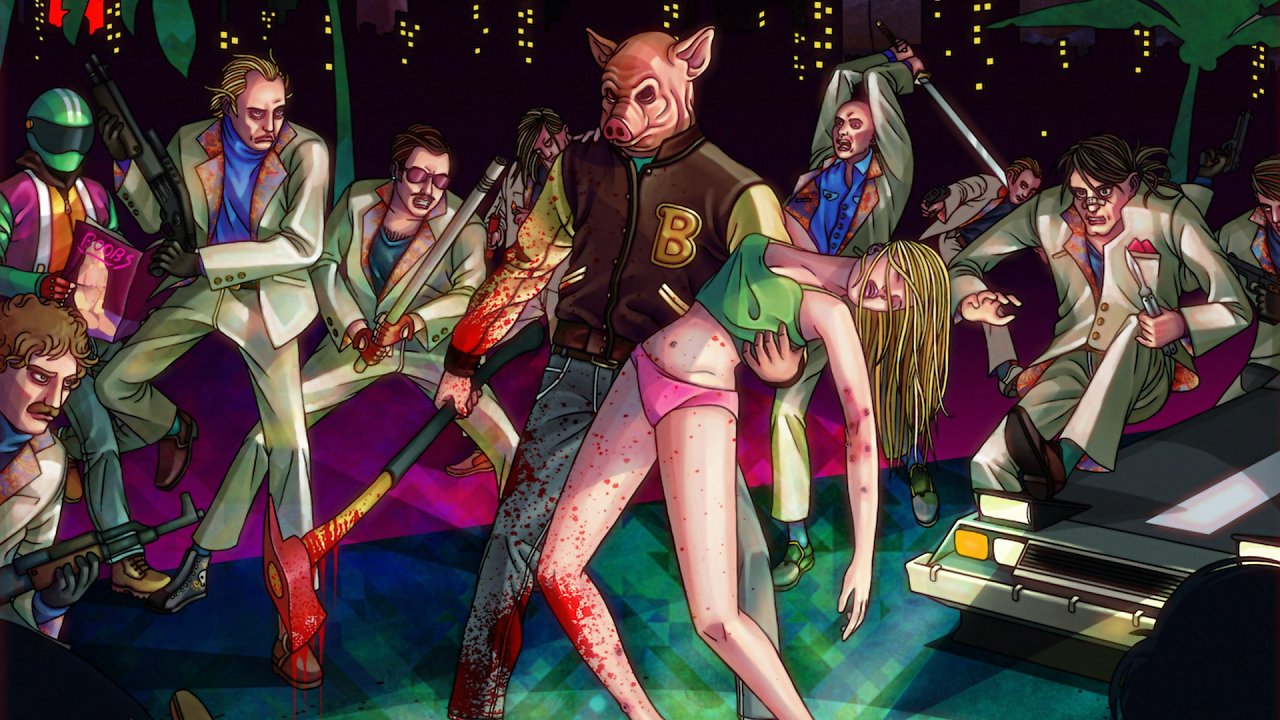 Artwork von Hotline Miami.