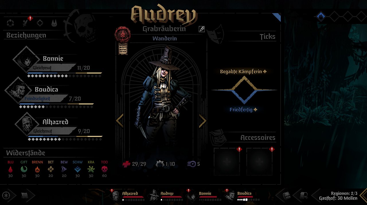 Das Beziehungssystem ist auch in Darkest Dungeon 2 wieder mit dabei und ist auch genauso wichtig wie im Vorgänger.