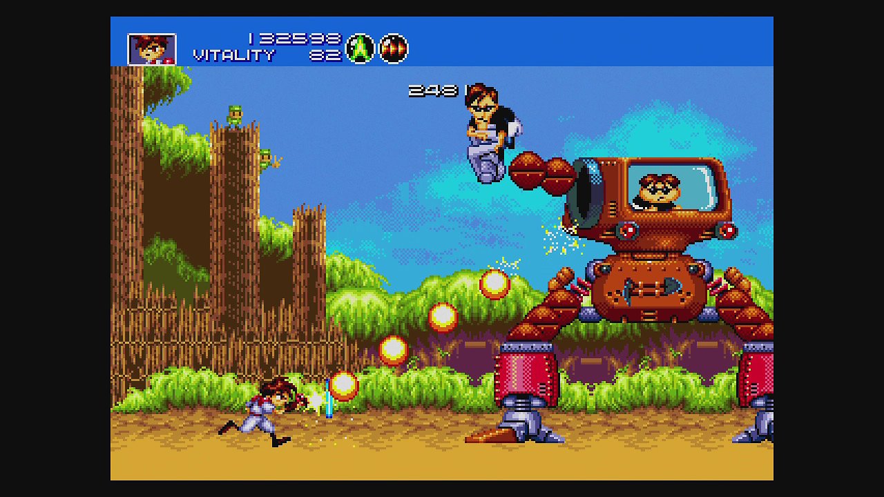 Kampfszene aus Gunstar Heroes
