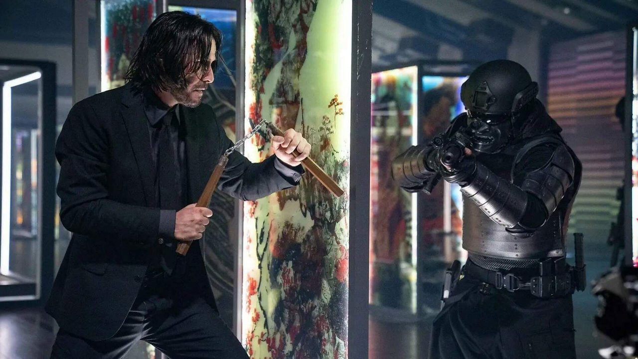 Der Beginn einer Kampfszene aus John Wick: Kapitel 4