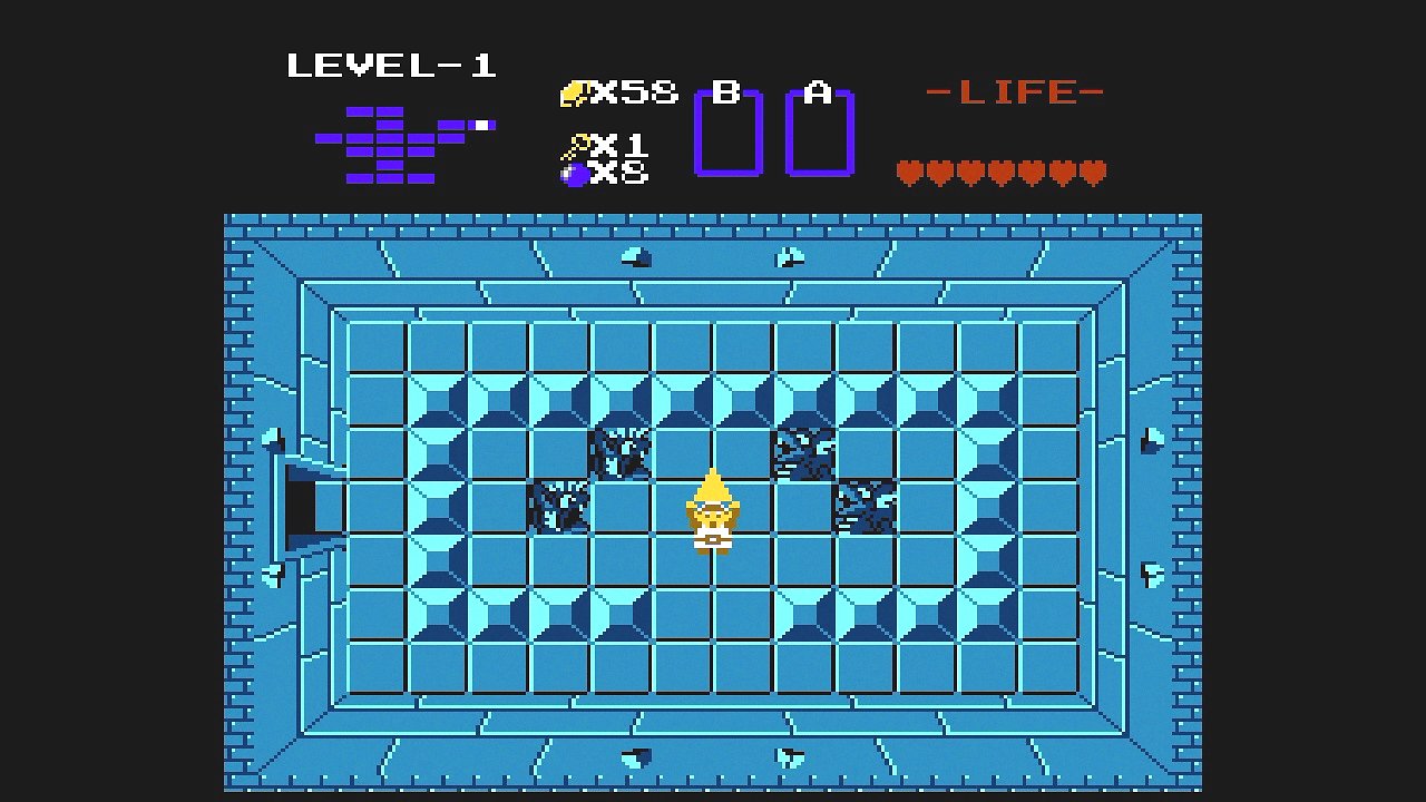 Ein Teil des Triforce in The Legend of Zelda am NES