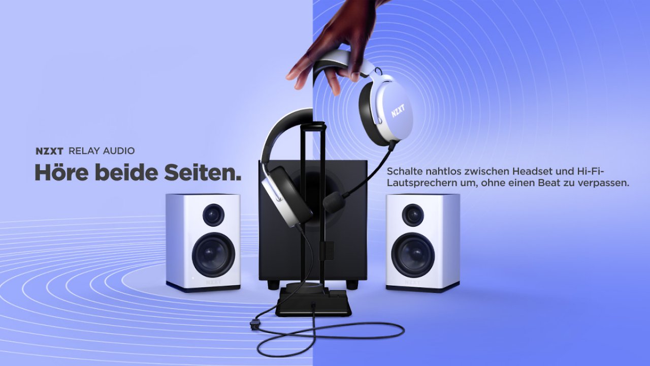 [19/06/2023] Natürlicher Klang für Gamer aller Art – Das verspricht NZXTs neue Relay Audio-Hardware