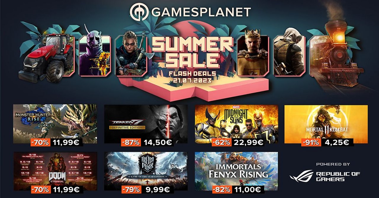 Tolle PC-Spiele zu Superpreisen: Gamesplanet Summer Sale 2023