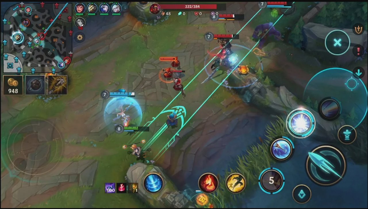League of Legends auf dem Handy.