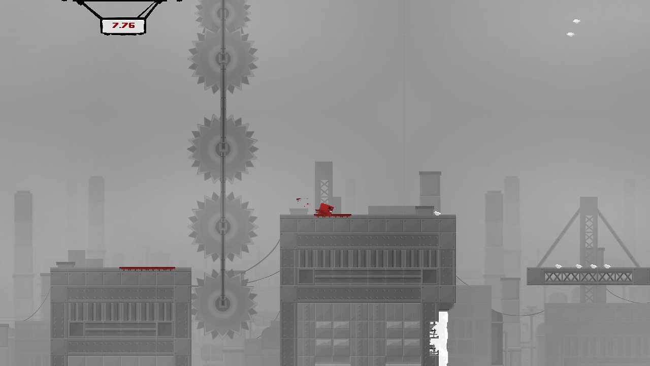 Kreissägen und Salz sorgen bei Berührung in Super Meat Boy sofort zum K.O.