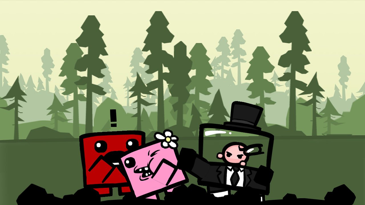 Dr. Fetus schlägt und entführt Bandage Girl, Meat Boy ist Zeuge des ruchlosen Verbrechens.