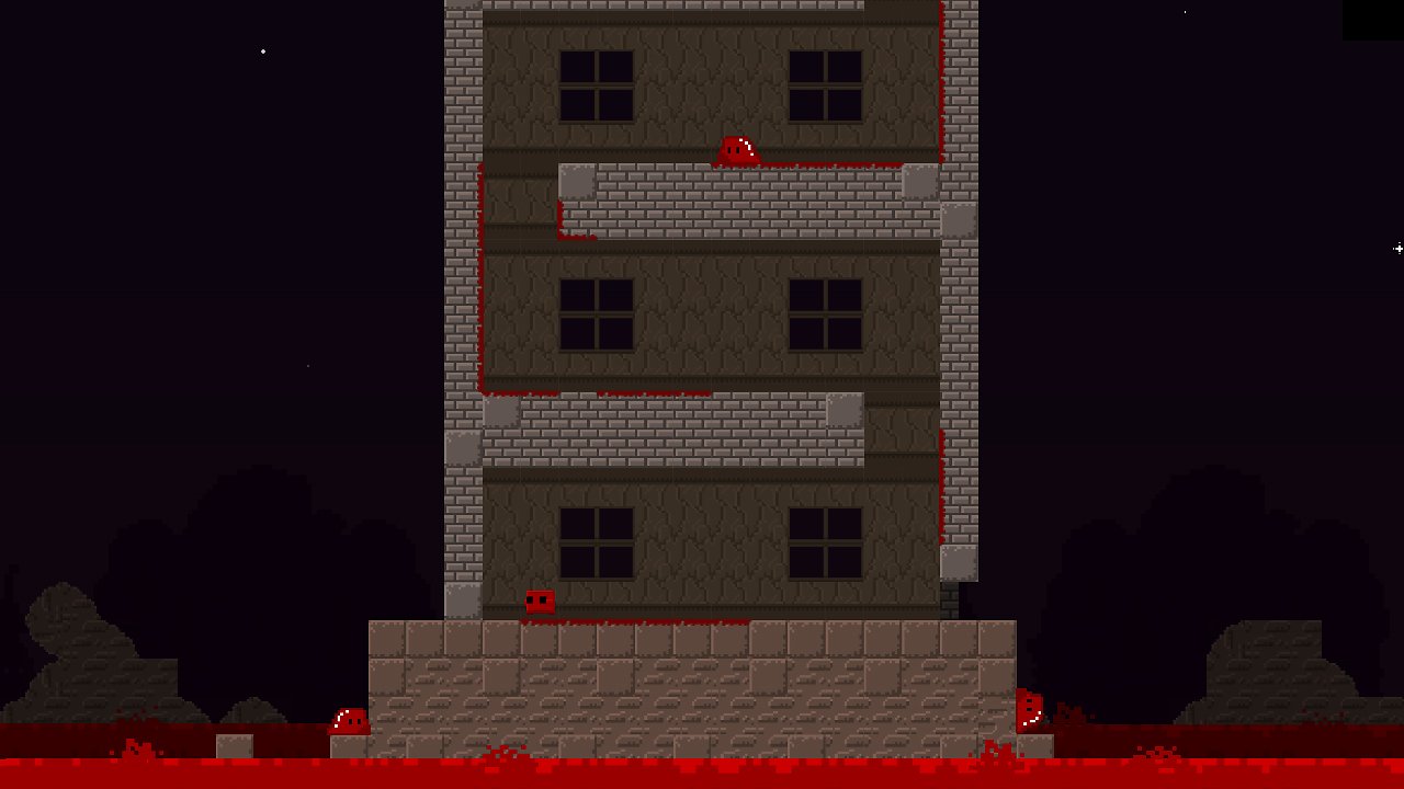 In Geheim-Levels von Super Meat Boy ändert sich der Look des Spiels.